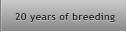 20 years of breeding 20 years of breeding