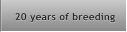 20 years of breeding 20 years of breeding